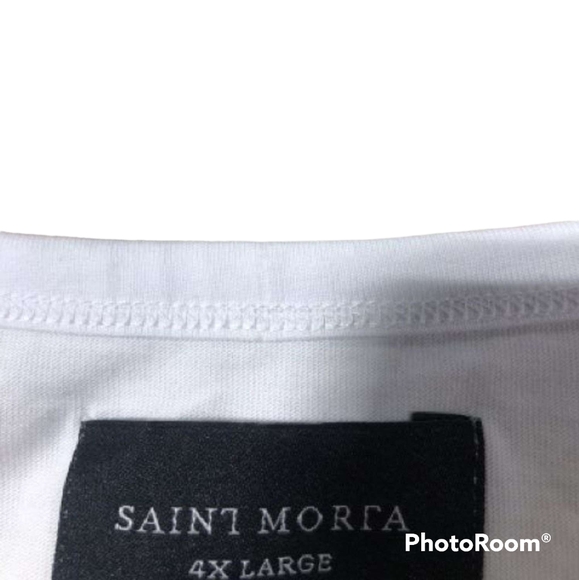 NWT Saint Morta Crew Neck Short Sleeve Logo Tee T Shirt sz 4XL - Picture 4 of 4
